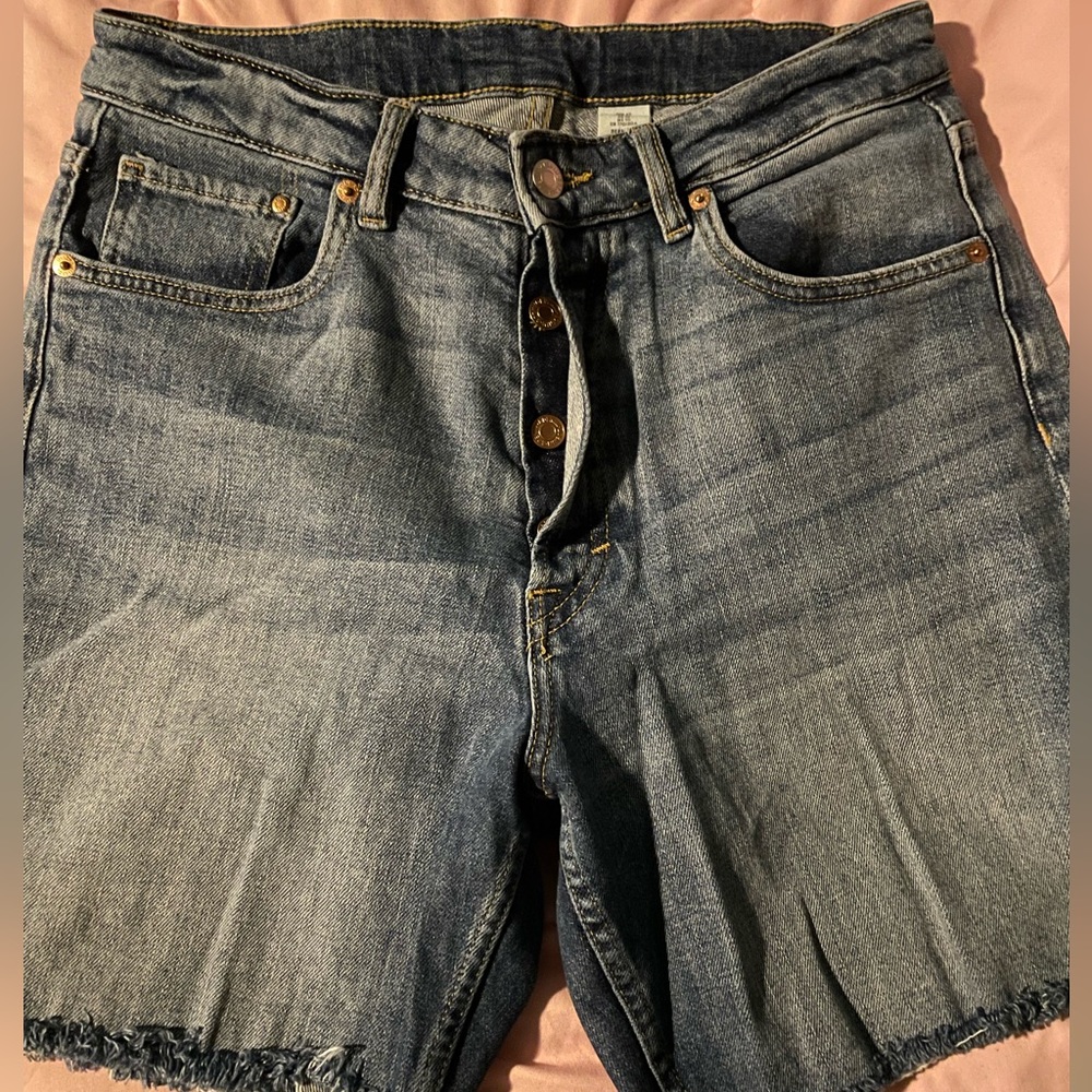 Denim Bermuda shorts